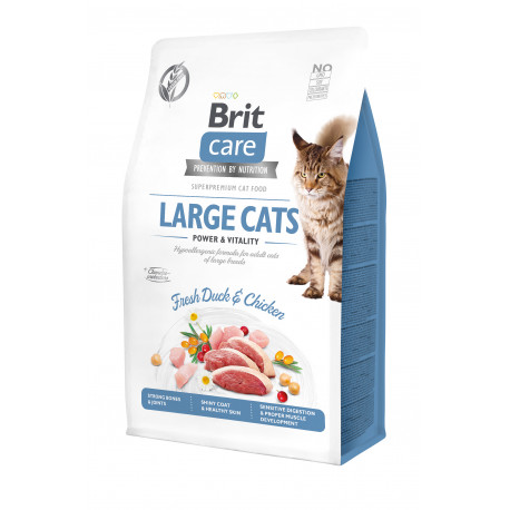 Brit Care Cat Adult Grain-Free Large Breed Power and Vitality Беззерновий сухий корм для великих кішок дорослих