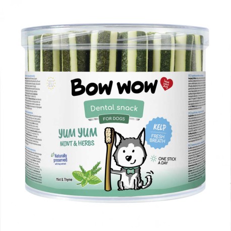 Bow wow Dental Snack Лакомства для собак палочки с мятой