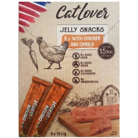 CatLover Jelly Snack Chicken and Carrot Ласощі для кішок з куркою та морквою в желе