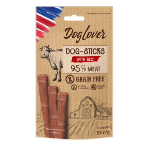 DogLover Dog Sticks Beef Лакомства для собак палочки с говядиной