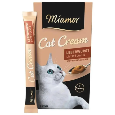 Miamor Cat Snack Leberwurst Cream Лакомство для кошек с чабрецом