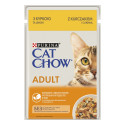 Cat Chow Adult Консервы для взрослых кошек с курицей и цукини в желе