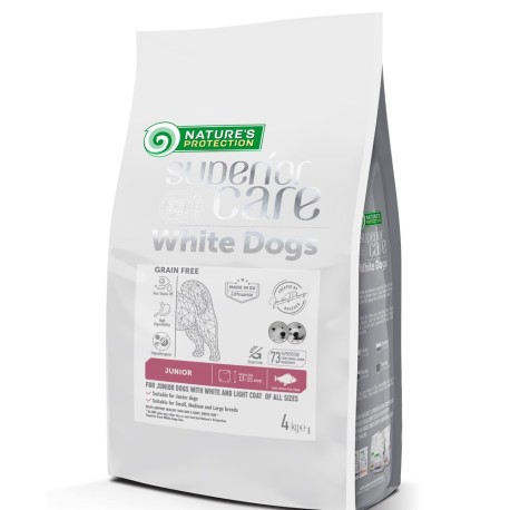 Nature's Protection Superior Care White Dogs Grain Free White Fish Junior All Sizes 