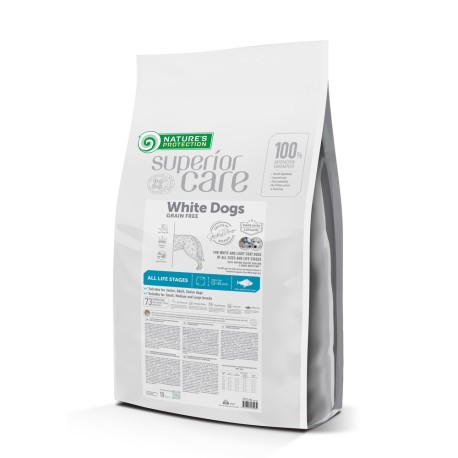 Nature's Protection Superior Care White Dogs Grain Free White Fish All Sizes and Life Stages Беззерновий корм для дорослих собак різних вікових груп