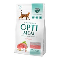 Optimeal Cat Adult Sterilised Beef & Sorghum Сухий корм для дорослих стерилізованих кішок з яловичиною та сорго