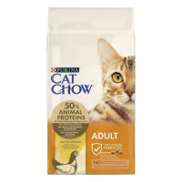 Cat Chow Adult Сухой корм для взрослых кошек c курицей и индейкой