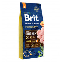 Brit Premium Dog Junior Medium Breed Chicken Сухой корм для щенков средних пород с курицей
