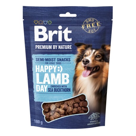 Brit Premium Dog Semi-moist Snacks Happy Lamb Day with Sea Buckthorn Ласощі для собак напіввологі з ягнятком і обліпихою