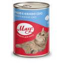 Мяу Консервы для взрослых кошек с рыбой в соусе