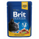Brit Premium Cat Adult Pouch Консерви для дорослих кішок з лососем та фореллю в соусі