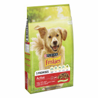 Friskies Dog Active Сухой корм для взрослых собак с говядиной