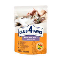 Club 4 Paws Premium Indoor 4 in 1 Сухий корм для дорослих кішок, що живуть у приміщенні