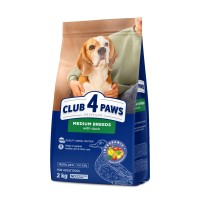 Club 4 Paws Adult Medium Breeds Duck Сухий корм для дорослих собак середніх порід з качкою