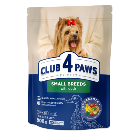 Club 4 Paws Premium Adult Small Breeds Duck Сухой корм для взрослых собак мелких пород с уткой