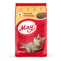 Мяу Сухий корм для дорослих кішок з куркою