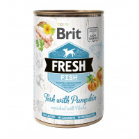 Brit Fresh Fish with Pumpkin Консерви для дорослих собак з рибою та гарбузом