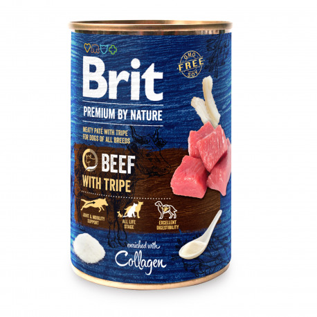 Brit Premium Dog Adult by Nature Beef with Tripe Консерви для дорослих собак з яловичиною та рубцем