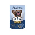 Club 4 Paws Premium Selection Консервы для взрослых собак мелких пород с уткой и индейкой в соусе