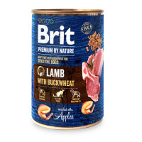 Brit Premium Dog Adult by Nature Lamb with Buckwheat Консервы для взрослых собак с ягненком и гречкой