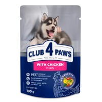 Club 4 Paws Premium Консерви для цуценят з куркою в желе