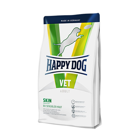 Happy Dog VET Diet Skin Дієтичний повнораційний корм для дорослих собак при подразненнях шкіри та линянні
