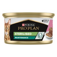 Pro Plan Sterilised Консервы для стерилизованных кошек мусс с тунцом и лососем