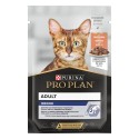Pro Plan Nutrisavour Housecat Консервы для домашних кошек с лососем кусочки в подливе