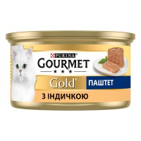 Gourmet Gold Консервы для взрослых кошек паштет с индейкой