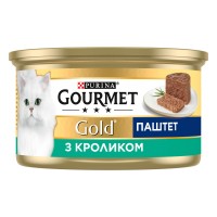 Gourmet Gold Консервы для взрослых кошек паштет с кроликом