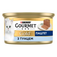 Gourmet Gold Консервы для взрослых кошек паштет с тунцом