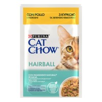Cat Chow Hairball Консерви для виведення вовни у кішок з куркою та зеленою квасолею в желе