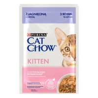 Cat Chow Kitten Консерви для кошенят з ягнятком та цукіні в желе