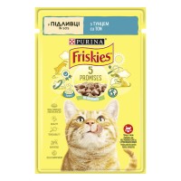 Friskies Консервы для взрослых кошек с тунцом кусочки в подливе