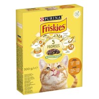 Friskies Сухой корм для взрослых кошек с курицей и овощами