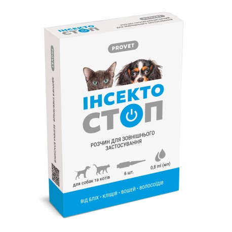 ProVET Инсектостоп Капли от блох и клещей для кошек и собак
