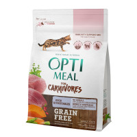 Optimeal Cat Adult for Carnivores Grain Free Беззерновой сухой корм для взрослых кошек с уткой и овощами