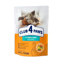 Club 4 Paws Premium Sterilised Turkey Сухий корм для стерилізованих кішок з індичкою