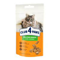 Club 4 Paws Premium Pillows Snack Chicken Ласощі для кішок подушечки з куркою