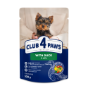 Club 4 Paws Premium Консервы для щенков мелких пород с уткой в желе