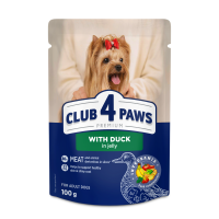 Club 4 Paws Premium Консерви для дорослих собак дрібних порід з качкою в желе