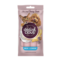 Delickcious Кремовые лакомства для кошек и собак с молоком и сыром