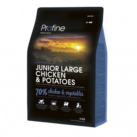 Profine Dog Junior Large Chicken and Potatoes Сухий корм для цуценят великих порід з куркою та картоплею