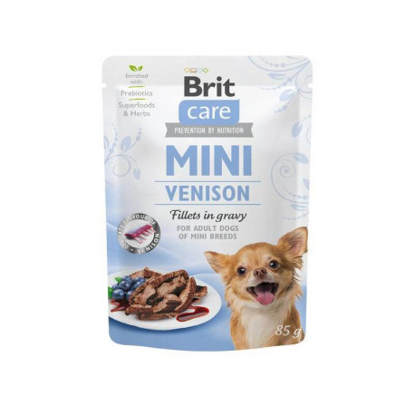 Brit Care Dog Adult Mini Venison Fillets in gravy Консервы для взрослых собак мелких пород с олениной в соусе