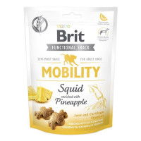 Brit Care Dog Adult Functional Snack Mobility Squid Лакомства для взрослых собак с кальмаром и ананасом
