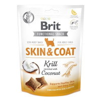 Brit Care Dog Adult Functional Snack Skin and Coat Krill Лакомства для взрослых собак с крилем и кокосом
