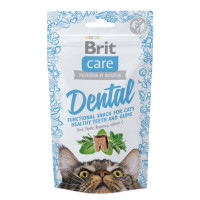 Brit Care Cat Adult Snack Dental Лакомства для взрослых кошек для поддержания зубов с индейкой