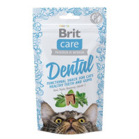 Brit Care Cat Adult Snack Dental Ласощі для дорослих котів для підтримки зубів з індичкою