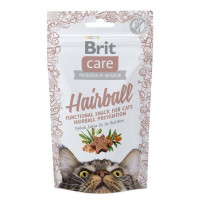 Brit Care Cat Adult Snack Hairball Лакомства для взрослых кошек для выведения шерсти из желудка с уткой
