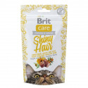 Brit Care Cat Adult Snack Shiny Hair Лакомства для взрослых кошек для поддержания красоты шерсти с лососем