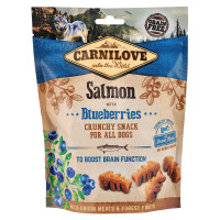 Carnilove Dog Crunchy Snack Salmon with Blueberries Ласощі для дорослих собак з лососем та чорницею
